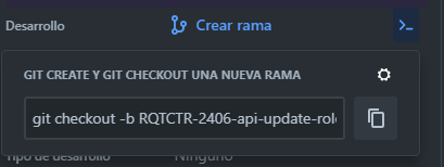 ejemplo crear rama