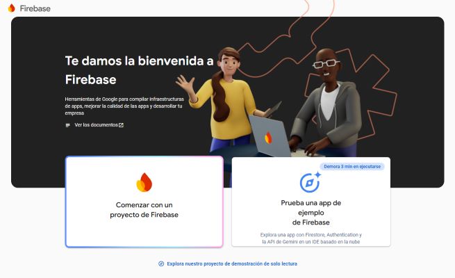 Creación de proyecto en Firebase